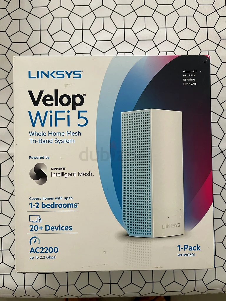 نظام واي فاي متعدد الشبكات ثلاثي النطاق من Linksys Velop63167114189954114