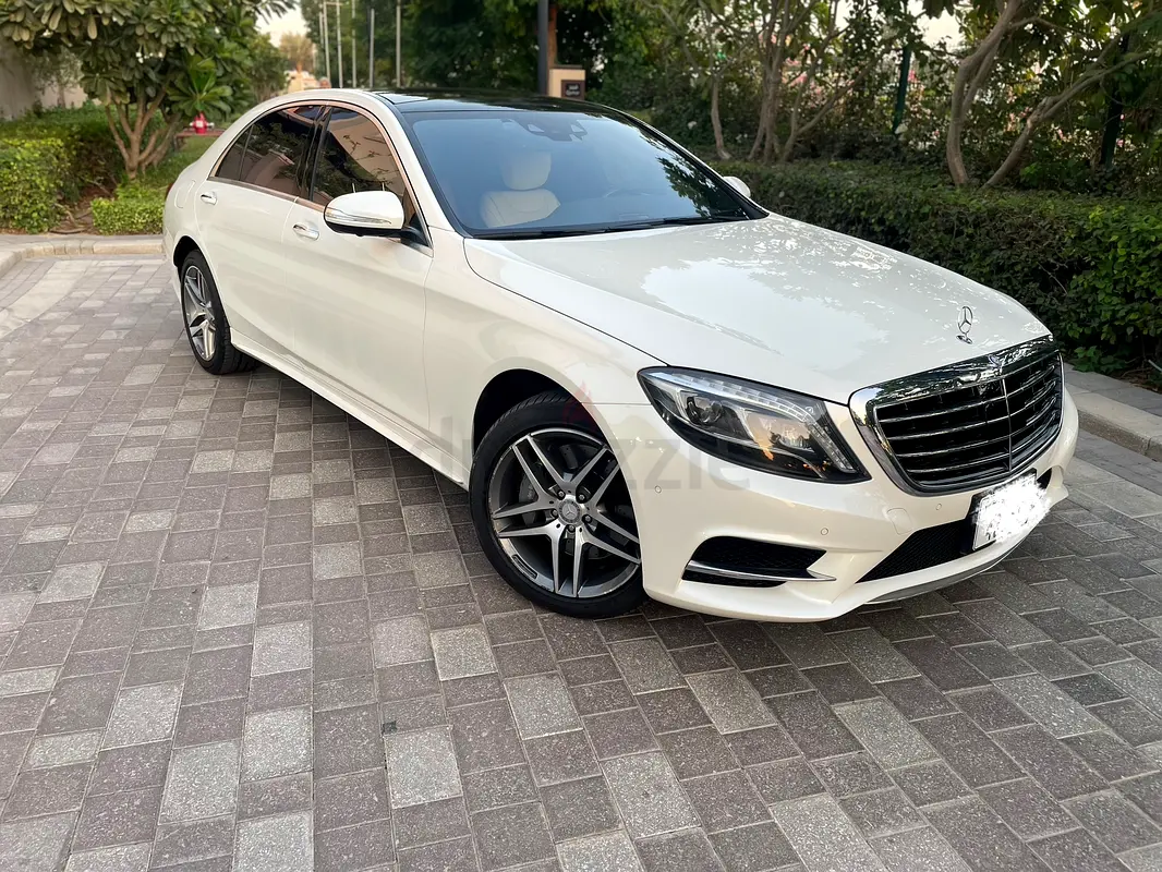 2016 Mercedes Benz S500 AMG Package White Interior and Exterior