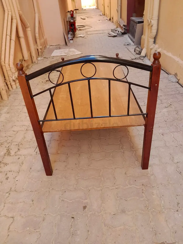 Wooden steel bed frame cheap.