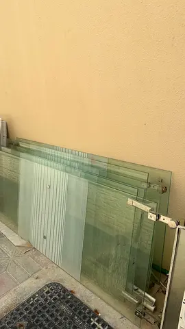 Shower doors and fans