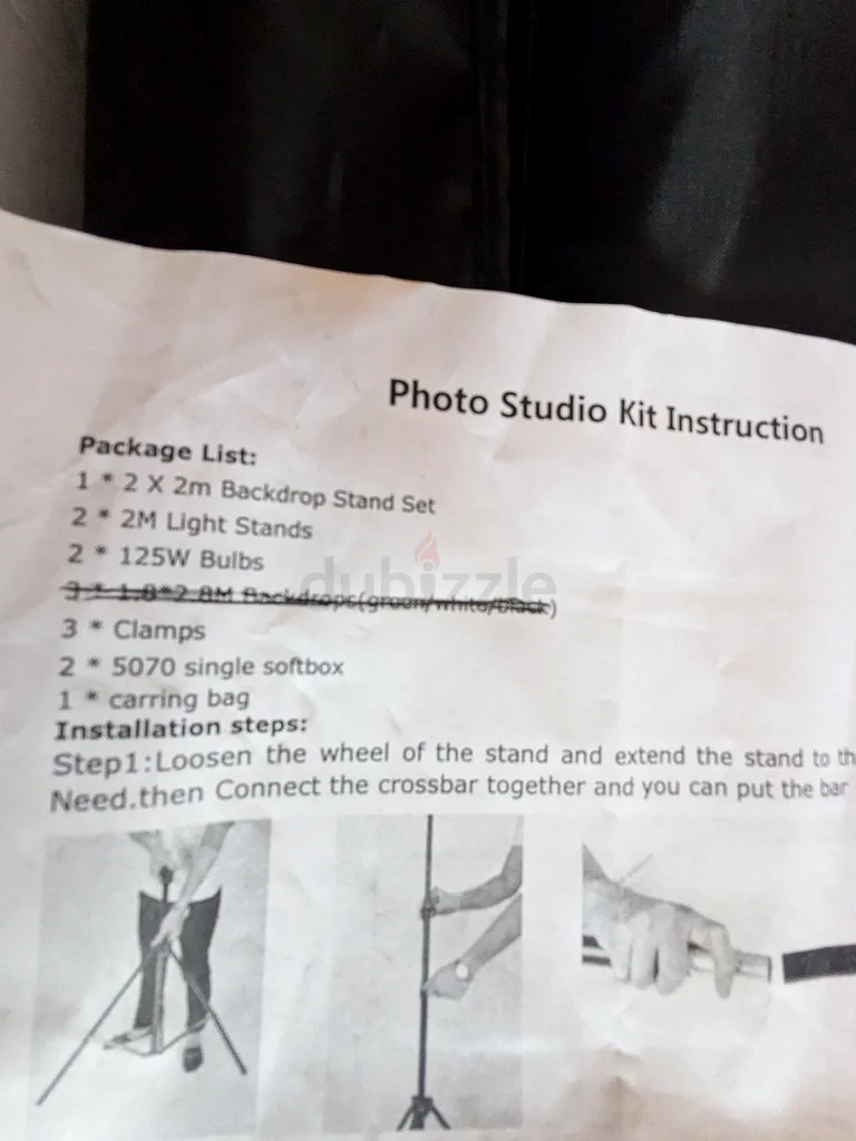 Andoer Photography Soft Lighting Kit with Studio Backdrop (no cloth)63172677046913112