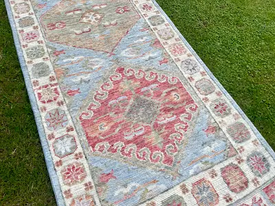 94 x 286 cm | new Handmade Beautiful Oushak Runner Carpet