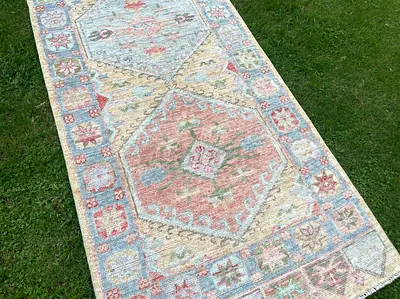 89 x 277 cm | new Handmade Beautiful Oushak Runner Carpet