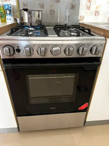 4 Burner Gas Cooker 60 x 60 cm,Full Safety, Auto Ignition, Thermostat, Grill, BME62058-FFD