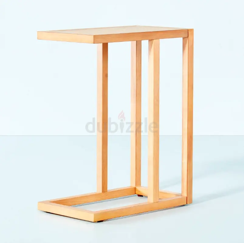 Wood Frame Rectangular C Table - Natural - Hearth | dubizzle