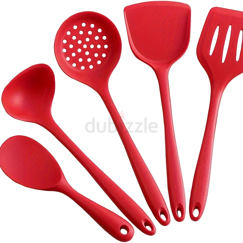 5 piece premium silicone made cooking laddles set63215871478273110