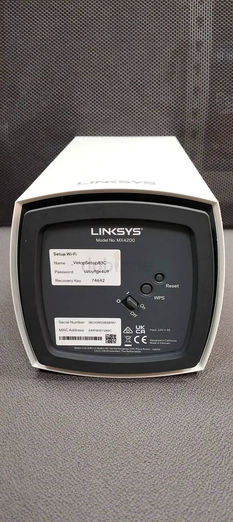 Linksys Mx4200 Velop Tri-Band Whole Home Mesh Wifi 6 System63167114140931114
