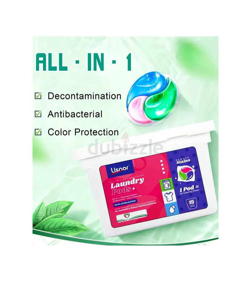 Lisnor Laundry Pods, 15 pcs632163535420181128