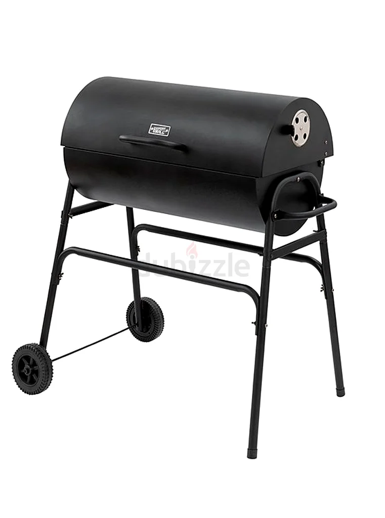 Uniflame 75cm Charcoal Barrel Grill BBQ Home Barbeque Steel Black63170857198338114