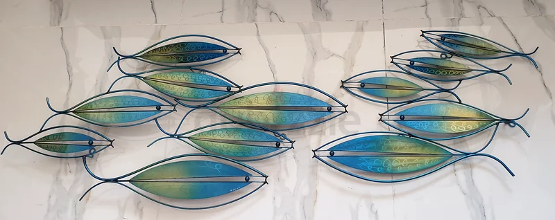Signed Metal Wall Art – “Fishes” by C.H. Yule (2003) (Art Decor)632098355628811114