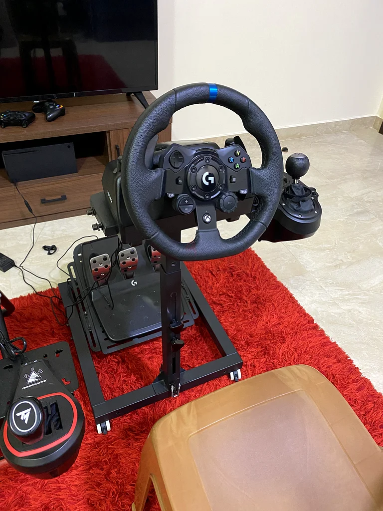 عجلة قيادة Logitech G923 مع تغذية رد الفعل بالقوة، حامل Xbox، كمبيوتر شخصي، واصل تروس632011593789471128