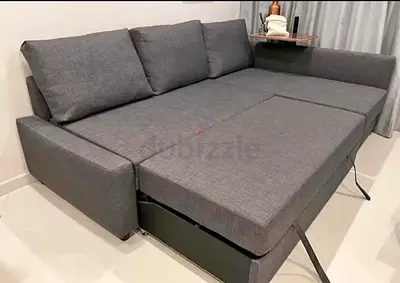 IKEA L Shape Sofa cum bed with big storage in L , you can fix the L left and right