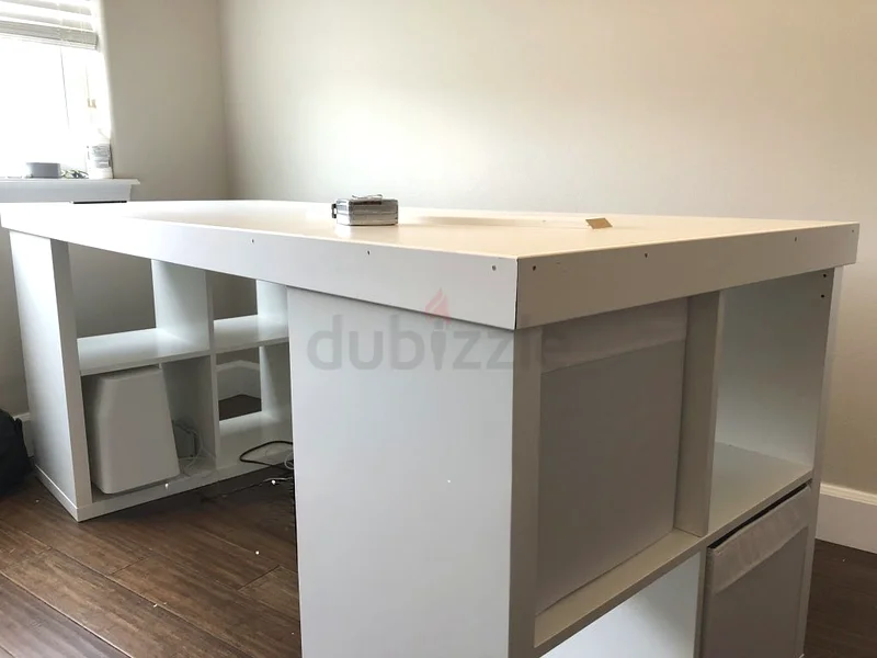 Office Desk with Ikea Kallax dubizzle