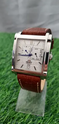 Orient Galant Automatic Chronograph Dress Watch with 24-hour Sub-Dial, Day-Date