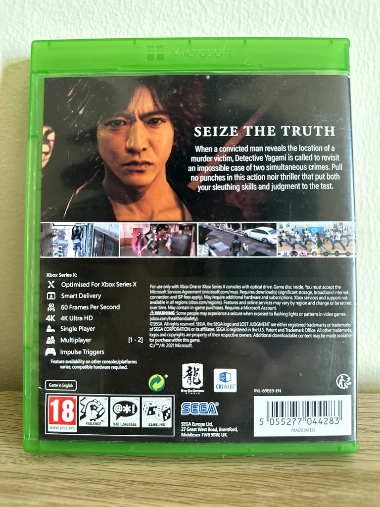 Lost Judgment XBOX game63199626685314111