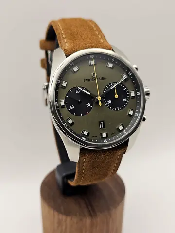Favre-Leuba Sky Chief Chronograph Automatic Green Dial 43m