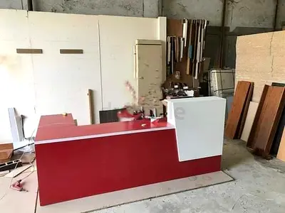 Luxurious Office Reception Desk Counter Custom Made