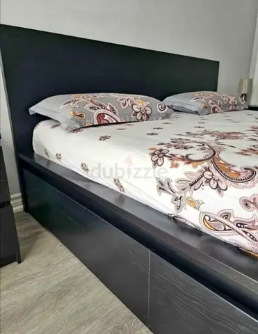 Ikea malm queen size bed with Ikea brand matress