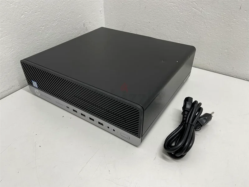 جهاز HP ELITE DESK 800 G3 بحجم صغير، ذاكرة عشوائية 16 جيجابايت DDR4، معالج إنتل كور (i5 من الجيل السابع)، وسعة تخزين 256 جيجابايت من نوع SSD NVMe63265096288129114