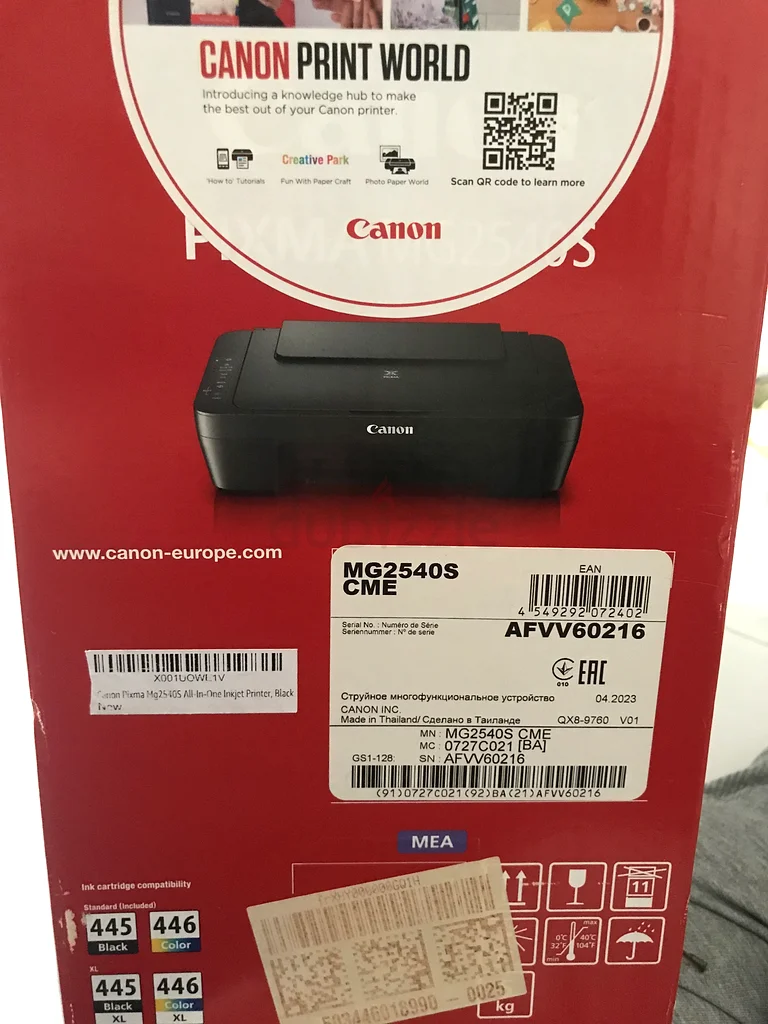 طابعة كانون بيكسما mg2540s للبيع الفوري بسعر 50 درهمًا إماراتيًا63256605515010111