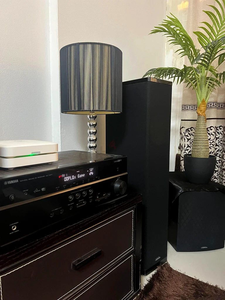 Home Theater -  Yamaha AV Receiver RX-V577 and Definitive Speaker system for sale63262399860610112