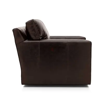 Brand New Crate and Barrel Axis II Swivel Pure leathe Chair