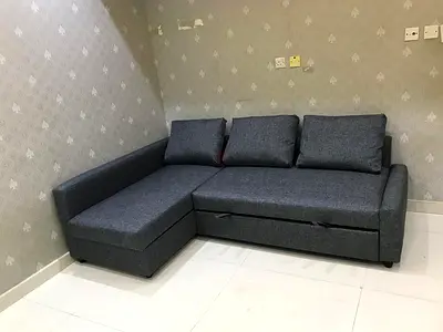 IKEA frighten L Shape Sofa Bed with storage