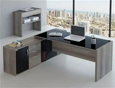 Office Executive Desk L shaped Custom Made