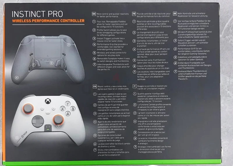 جهاز تحكم لاسلكي SCUF INSTINCT PRO لأجهزة إكس بوكس باللون الأبيض63230705442051111