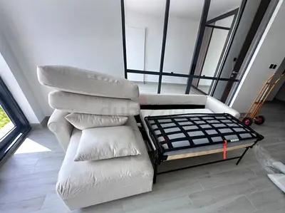 Ikea Gronlid L shape sofa Bed Beieg Like a brand new