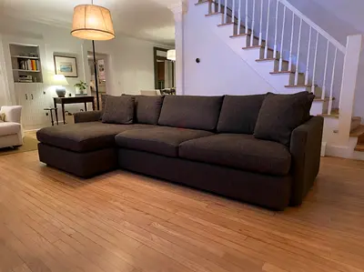 Still brand new Crate And Barrel Lounge Deep Sectional L shape sofa
