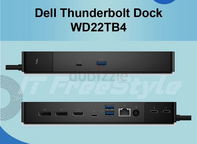 Dell WD22TB4 Thunderbolt 4 Dock-Thunderbolt 4 Port-Upto 5120X2880 Video Docking Station Processional63256064385538114