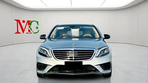 MERCEDES BENZ S63 ///AMG - 2014 - SILVER WITH BEIGE - SUPER CLEAN CAR FRESH JAPAN IMPORT