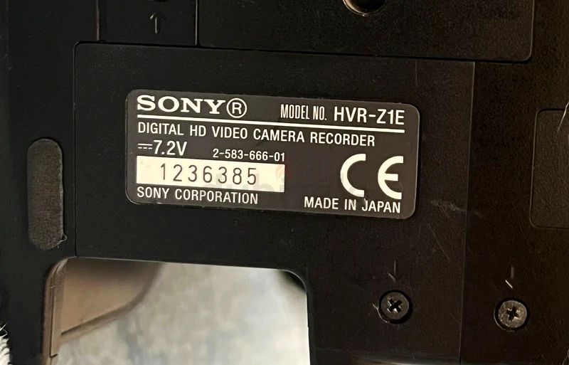 Sony z1e hdv dvcam video camera63234125760899112
