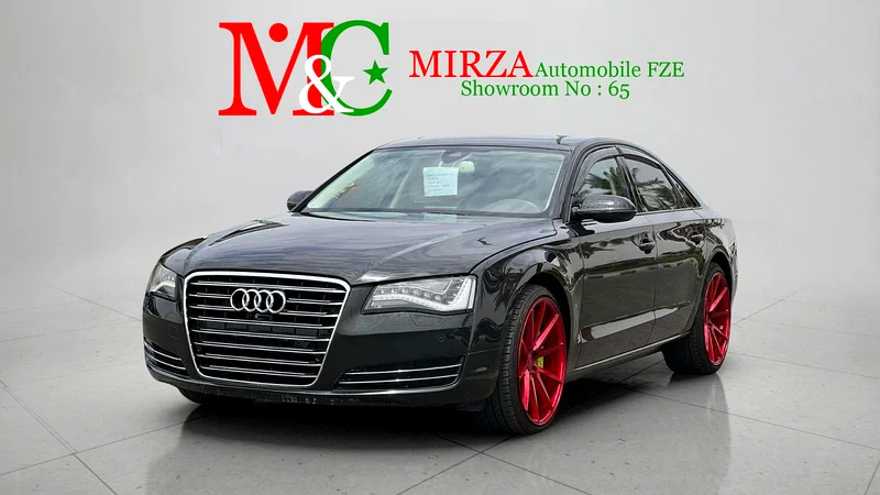 AUDI A8 - 2012 - BLACK WITH BROWN INTERIOR - CLEAN CAR FRESH JAPAN IMPORT63224791874945112