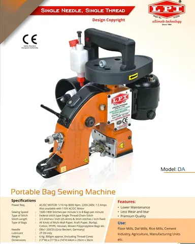Portable Bag Sewing Machines