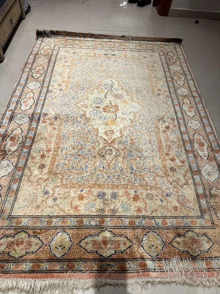 PERSIAN PURE SILK QUM CARPET63215377855234112
