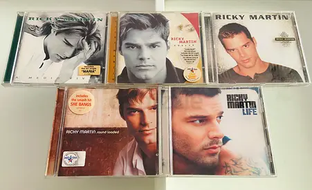 5 Ricky Martin Music CD’s