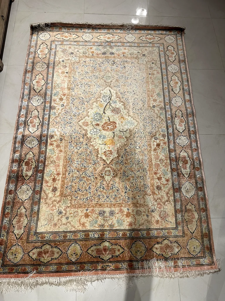 PERSIAN PURE SILK QUM CARPET63215377855234113