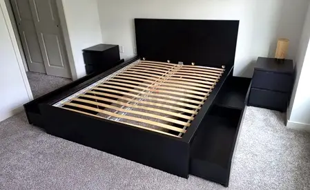 Ikea malm bed with mattress