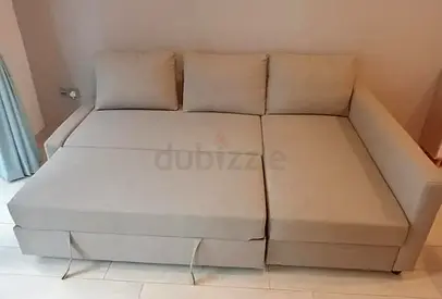 IKEA L Shape Sofa cum bed with big storage in L , you can fix the L left and right