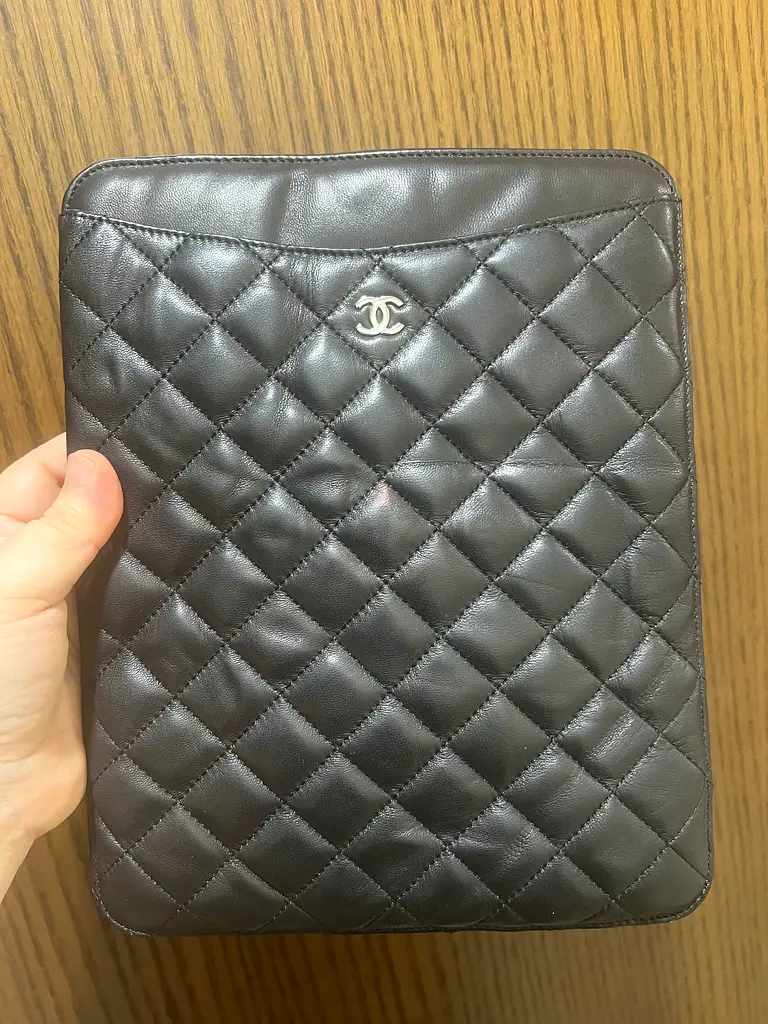 Chanel lambskin ipad cover no code