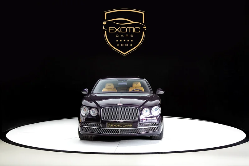 Flying Spur V8 | PURPLE/BEIGE | GCC | WARRANTY AVAILABLE63139217457281114