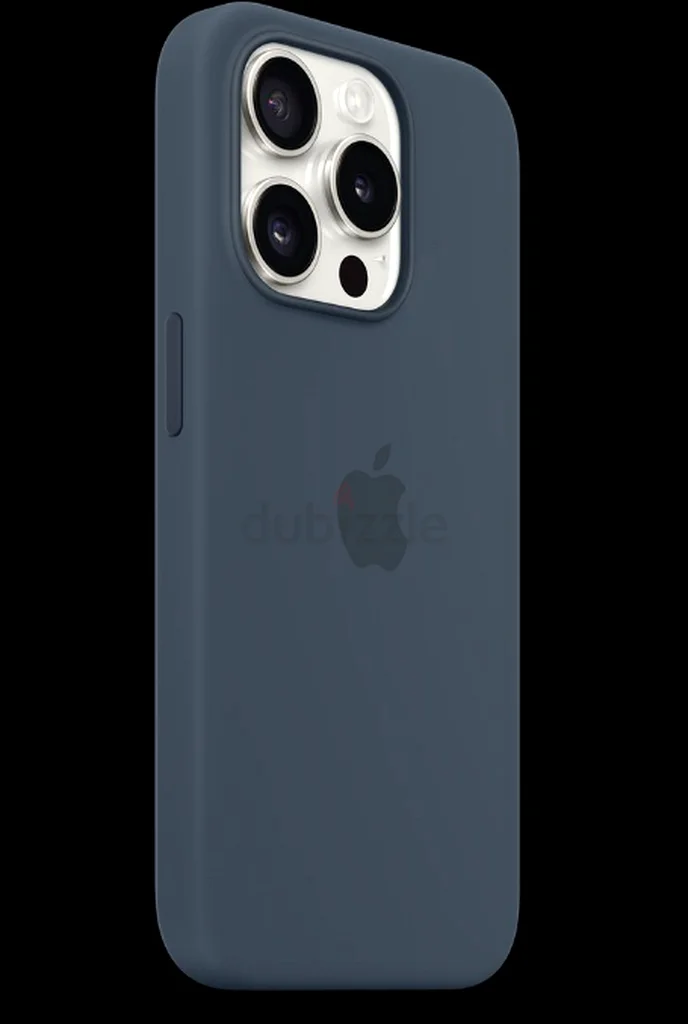 جراب سيليكون لهاتف iPhone 15 Pro مع تقنية MagSafe - أزرق عاصف63222843771393111