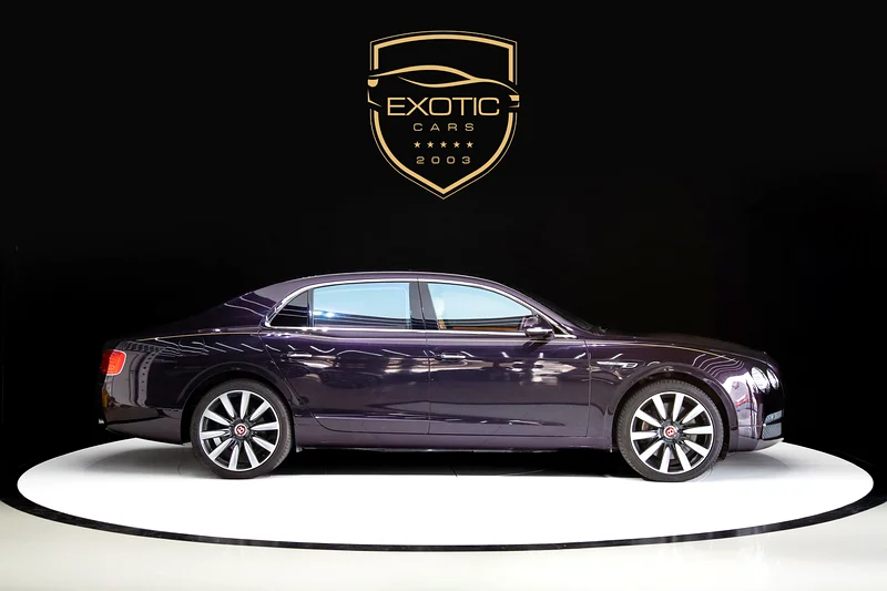 Flying Spur V8 | PURPLE/BEIGE | GCC | WARRANTY AVAILABLE63139217457281112