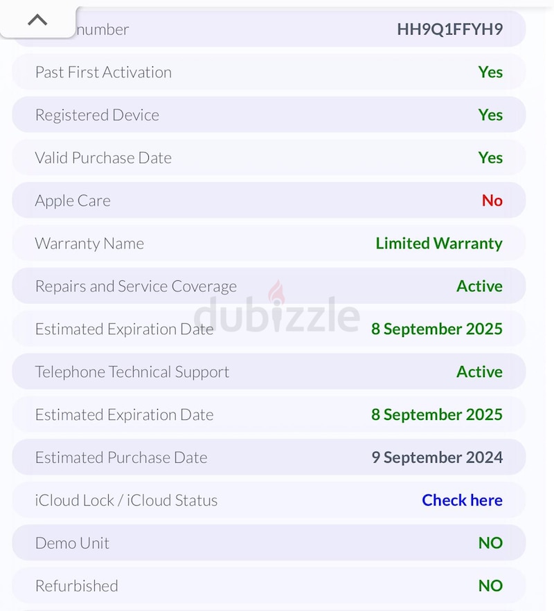 iPad 10th gen 64gb wifi warranty till September 2025 دوبيزل