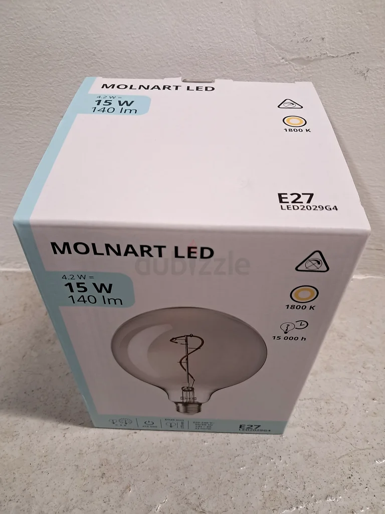 Brand New IKEA Molnart E 27 LED Filament Globe Bulbs63189119272451112