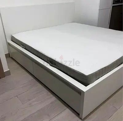 Ikea malm bed with mattress