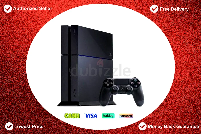 SONY PlayStation 4 Fat Black 500GB Including Free Shipping | dubizzle
