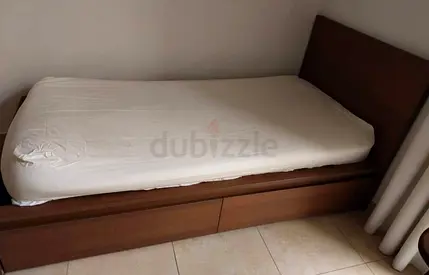 Ikea malm single bed with mattress